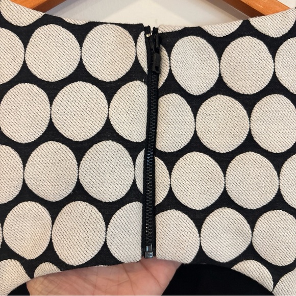 Alice + Olivia Black and White Dot Print A-line Dress size 8 - Picture 10 of 11